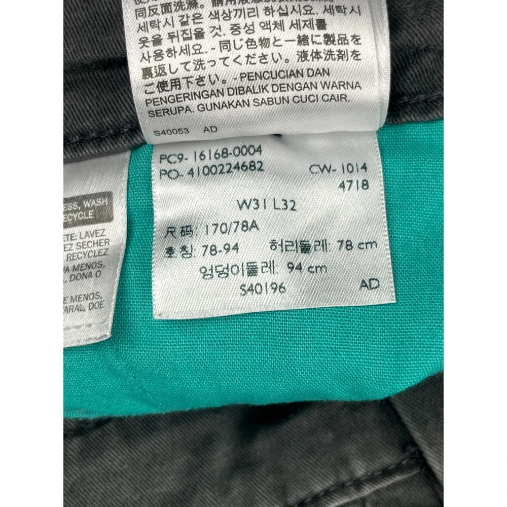 Levis 511 Slim Fit‎ Chino Pants Mens 31x32 Gray Cotton Twill Casual Trousers